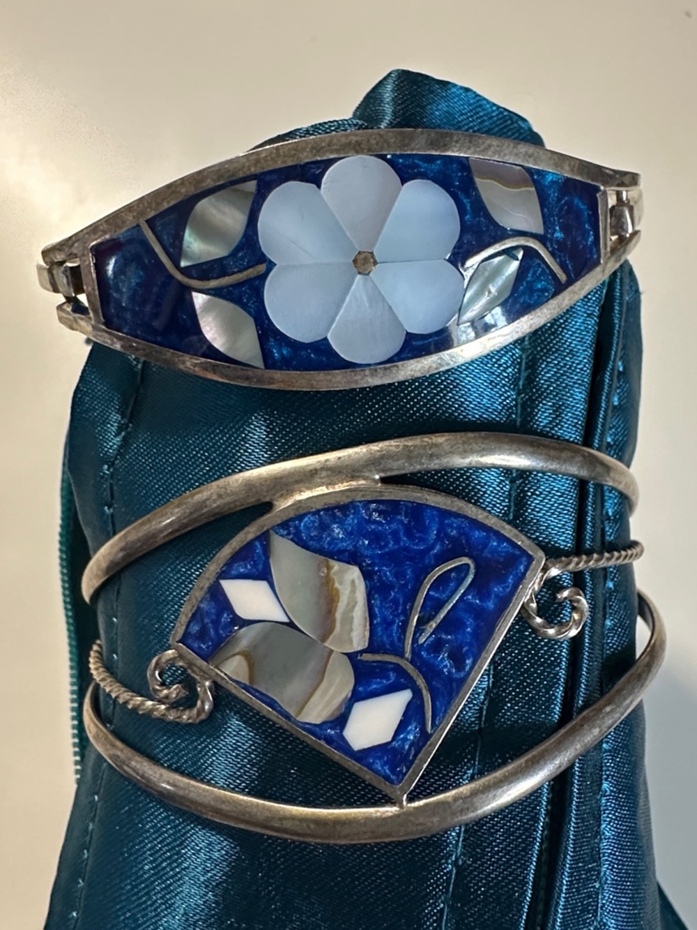 2 vintage Alpaca silver bangle from 🇲🇽